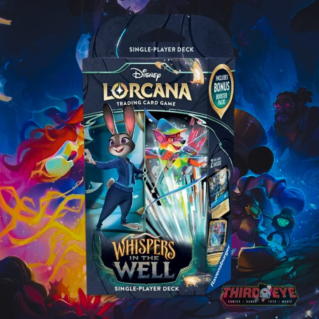 Ravensburger Trading Card Games > Disney Lorcana SAPPHIRE & STEEL Disney Lorcana: Set 10: Whispers in the Well Starter Deck 4050368987761 RVB11098805-2