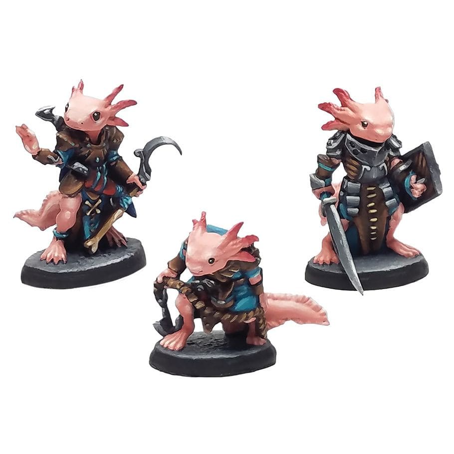 Reaper Miniatures Miniatures > Reaper Bones Black: Axolotii Heroes (3) 762486441882 REM44188