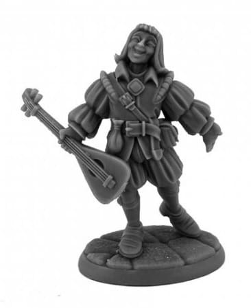 Reaper Miniatures Miniatures > Reaper Bones Legends: Tiefling Bard 762486301919 RPR30191