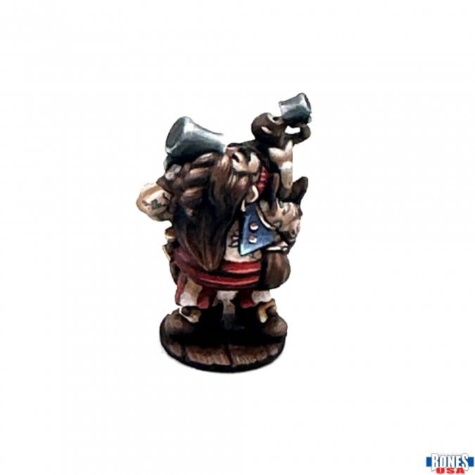 Reaper Miniatures Miniatures > Reaper Bones Legends: Townsfolk - Dwarven Riverboat Pilot 762486301452 RPR30145