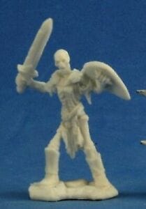Reaper Miniatures Miniatures > Reaper Dark Heaven: Bones Classic - Skeleton Guardian With Swords 762486772405 RPR77240