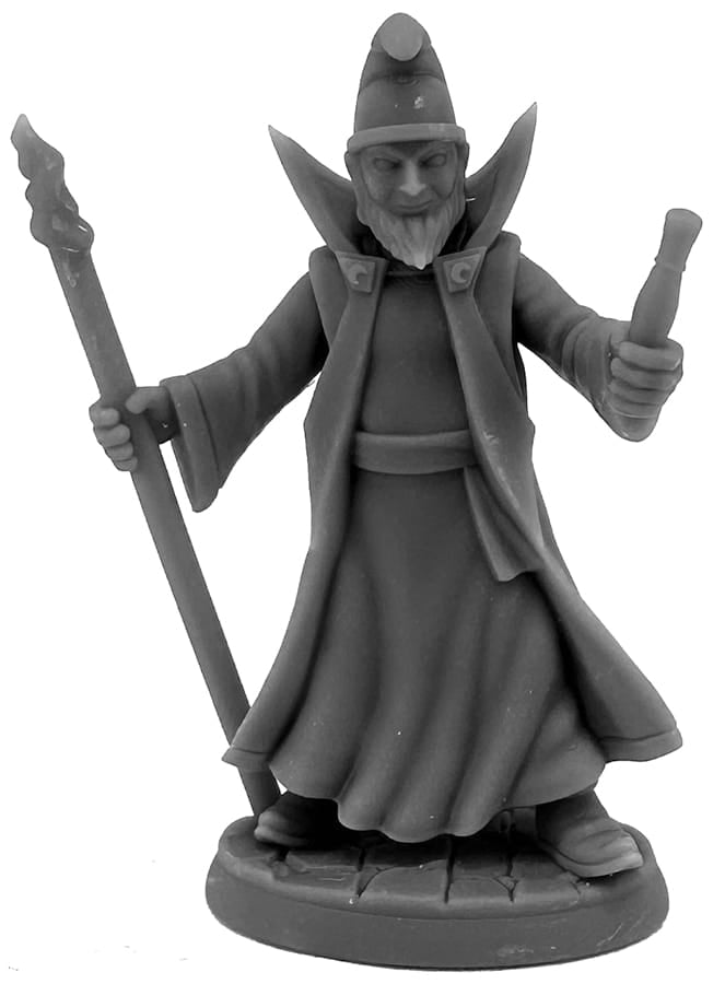 Reaper Miniatures Miniatures > Reaper Dungeon Dwellers Bones: Burnardo, Heroic Wizard 762486071492 RPR07149