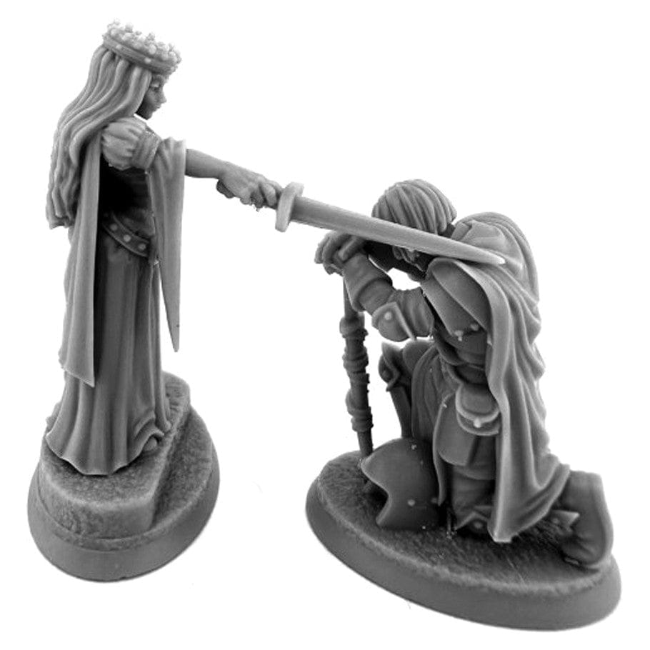 Reaper Miniatures Miniatures > Reaper Reaper: Dungeon Dwellers: The Oath, Queen and Knight Vignette 762486072109 REM07210