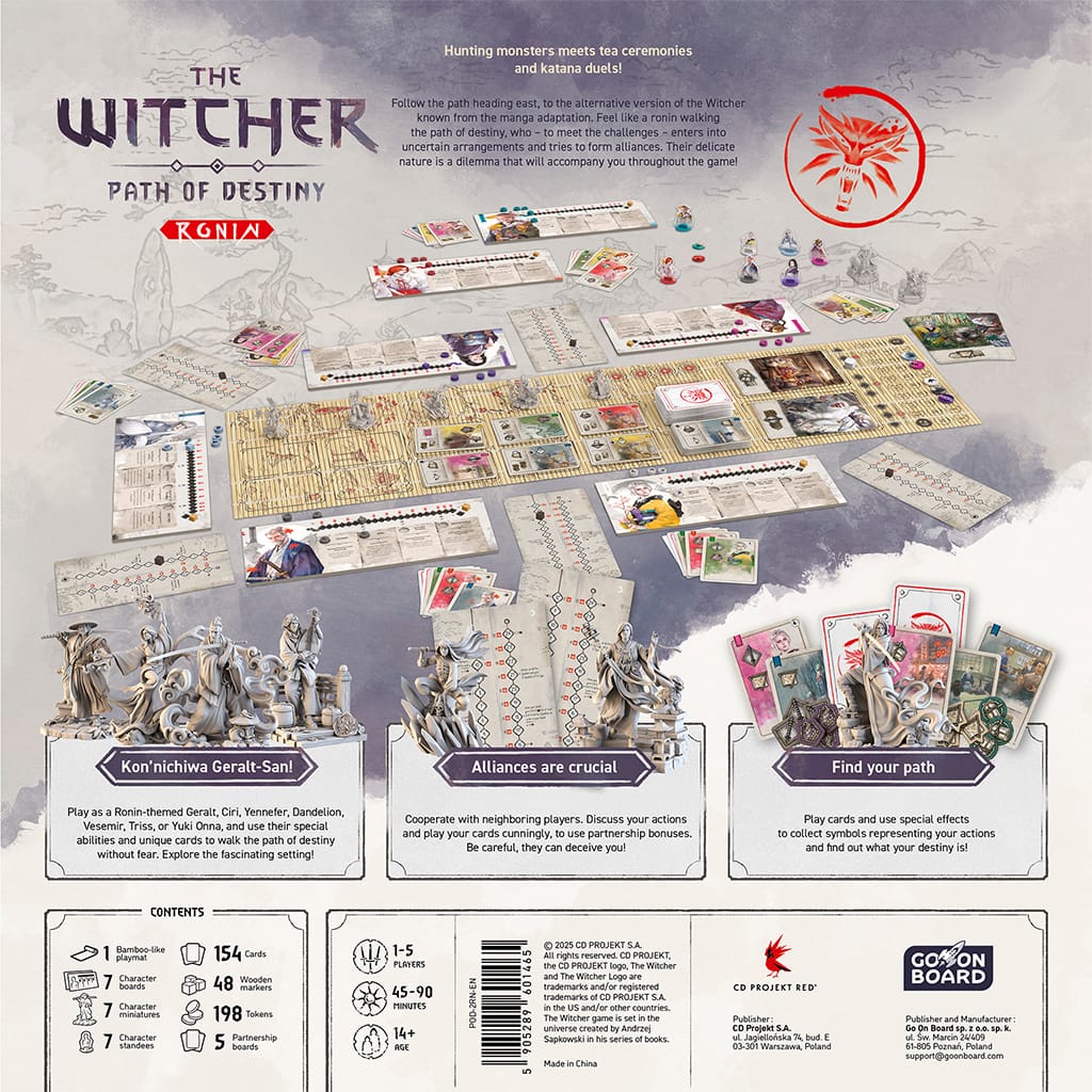 Rebel Tabletop Games > Miniature Games The Witcher: Path of Destiny - Ronin 5905289601465 POD-2RN-EN