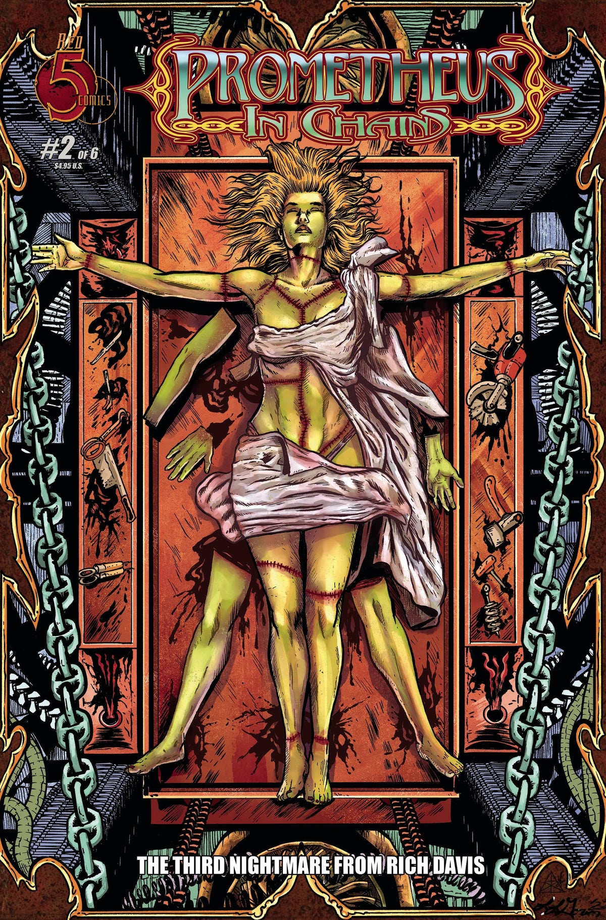 RED 5 COMICS Comic Books PROMETHEUS IN CHAINS #2 CVR A LES LINDON (MR) 81131601116700211 MAY231966