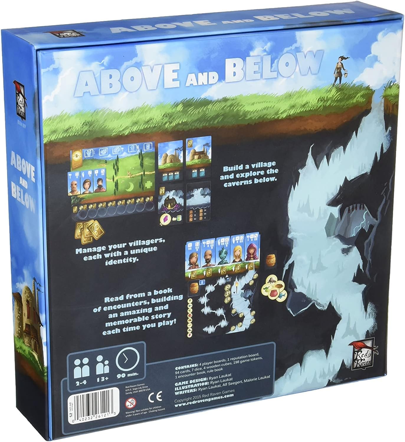 Red Raven Games Board Games > Large Box Games Above and Below 040232261213 RVM 009