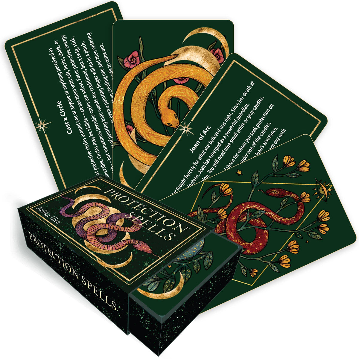 Red Wheel/Weiser LLC Stationery > Advice Cards Protection Spells: 36 Cards for Magical Self-Defense (Mini) 9781578638918