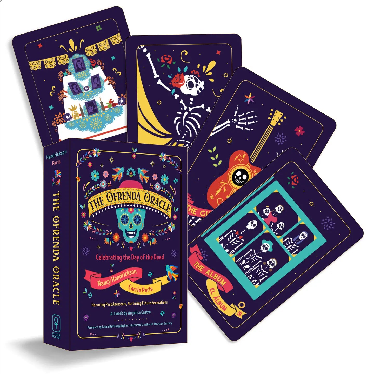 Red Wheel/Weiser LLC Tarot Cards The Ofrenda Oracle: Day of the Dead- 60 Cards & 136-Pg Book 9781578638499