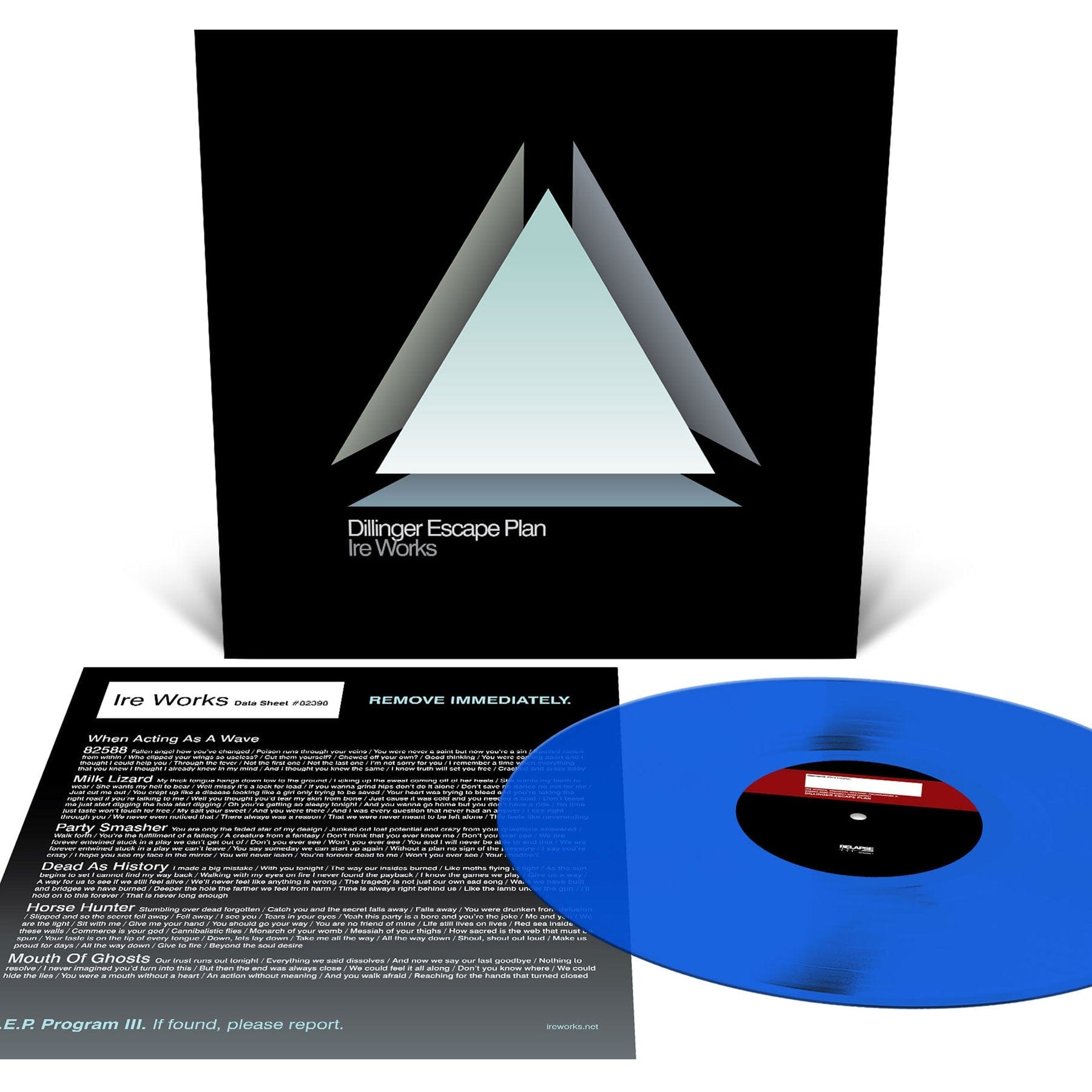 The Dillinger Escape Plan Music > Vinyl Records The Dillinger Escape Plan - Ire Works (Clear Blue Vinyl) 781676497911 RPE49791.1