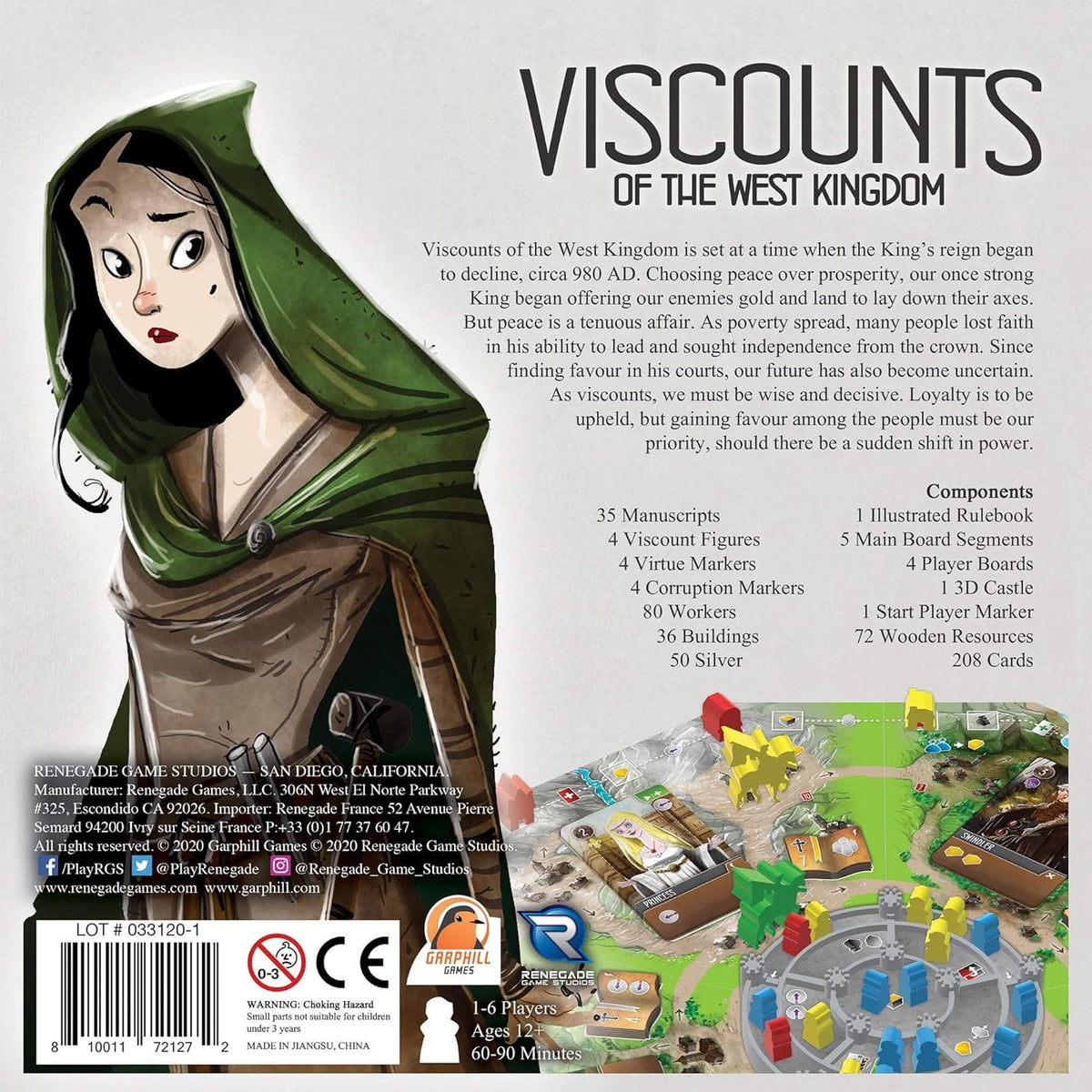 Renegade Game Studios Board Games > Large Box Games Viscounts of the West Kingdom 810011721272 RGS 02127