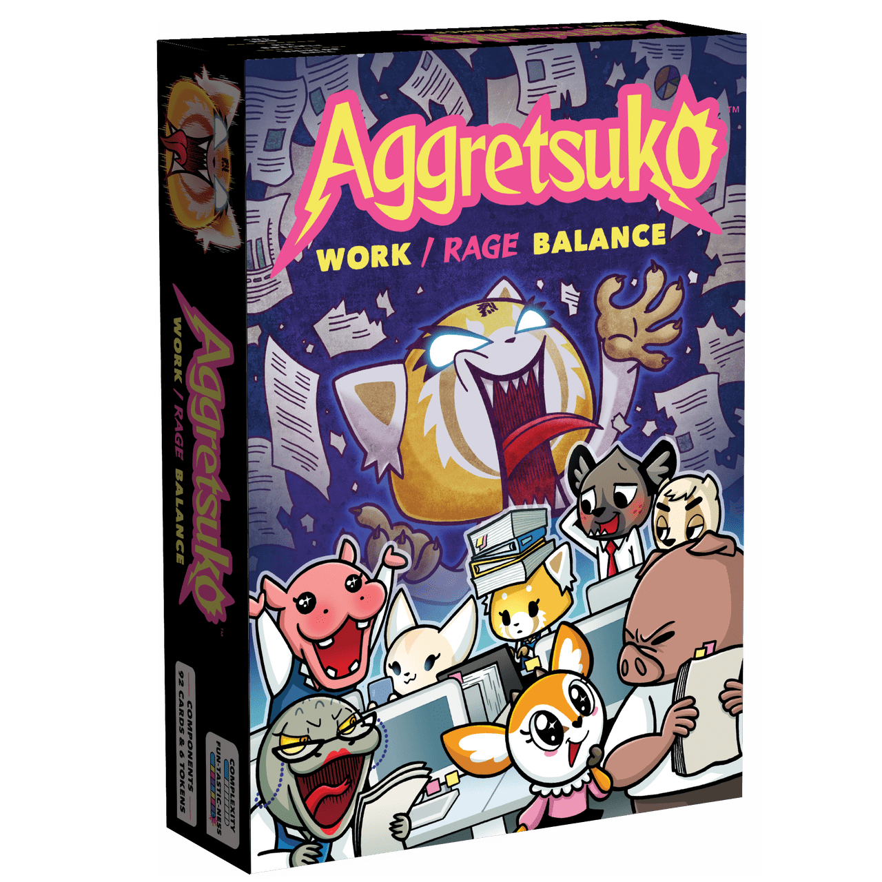 Renegade Game Studios Board Games > Small Box Games Aggretsuko: Work/Rage Balance 9781735993805 RGS 09380