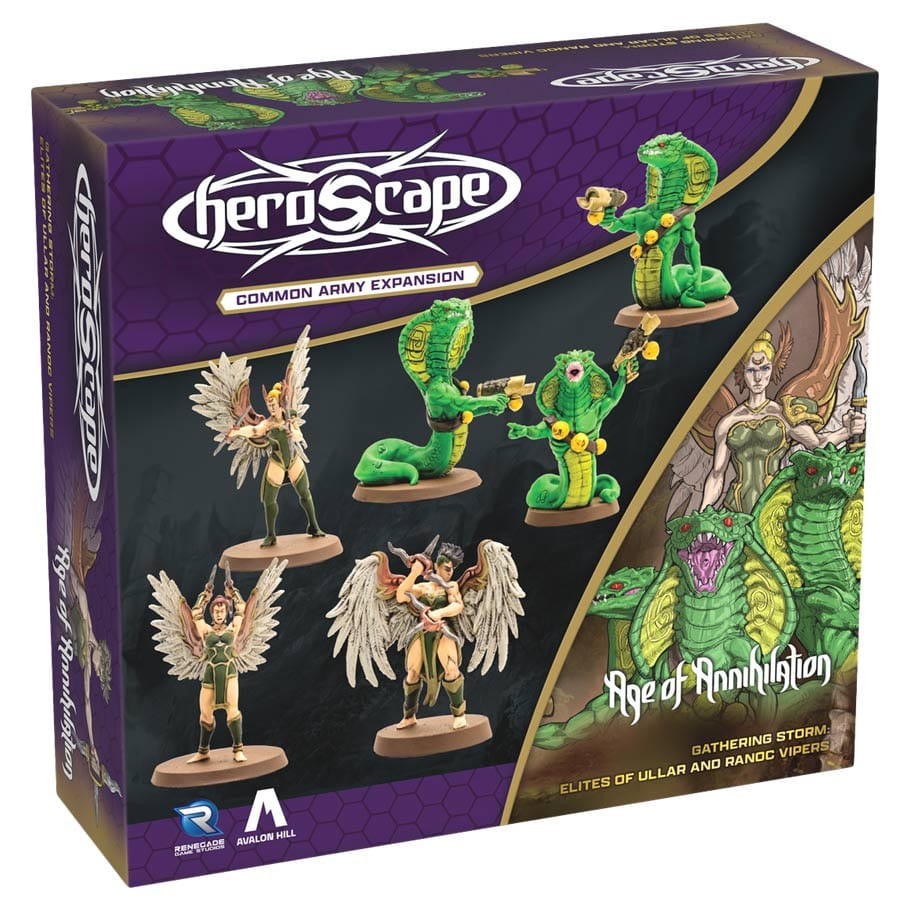 Renegade Game Studios Tabletop Games > Miniature Games > Expansions Heroscape: Elites of Ullar and Ranoc Vipers Army Expansion 810011728868 REN02886