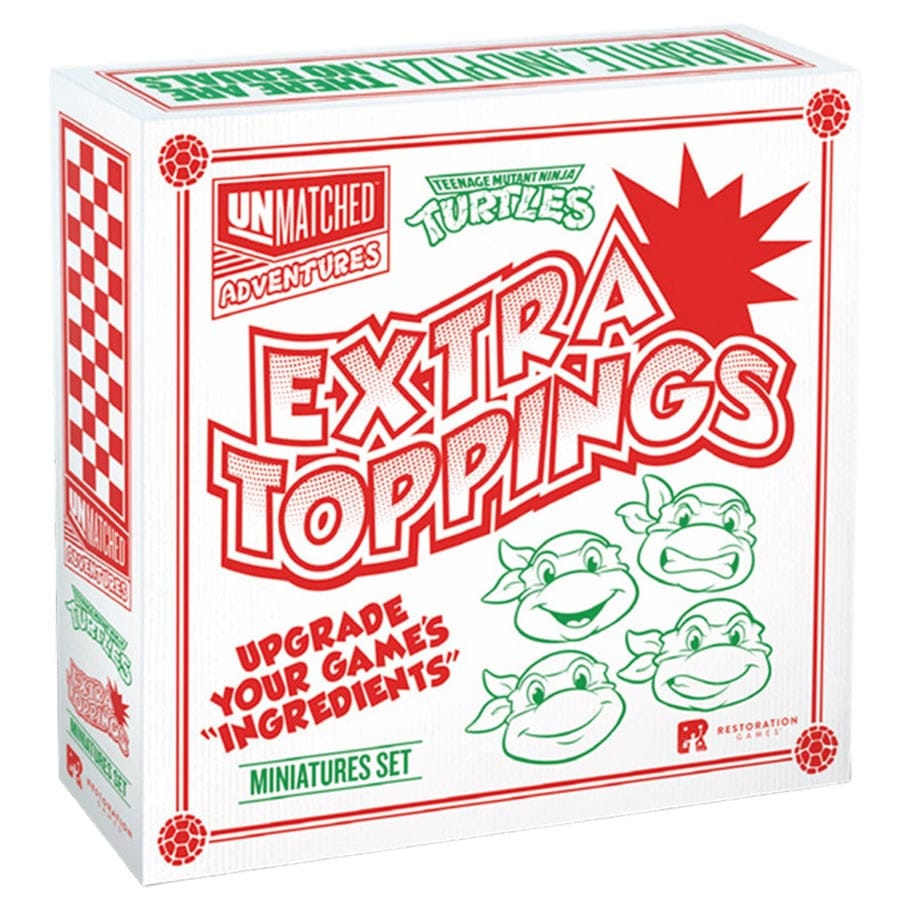 Restoration Games Tabletop Games > Miniature Games > Expansions Unmatched Adventures: Teenage Mutant Ninja Turtles: Extra Toppings Expansion 850056595063 REO9324