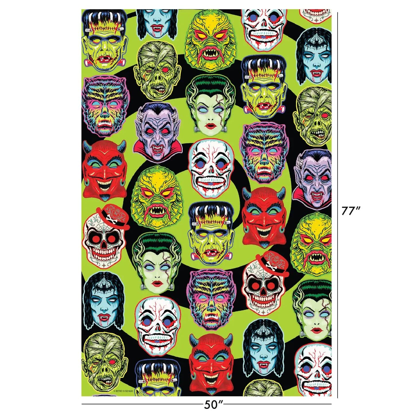 Retro-a-go-go! Home > Other Home Retro Monster-Rama Plush Throw Blanket 50" X 77" 45370108 BLAMR