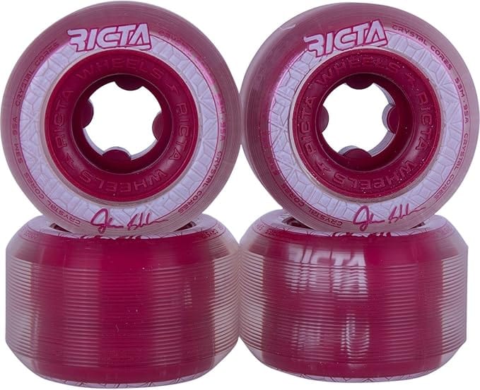 Ricta Skateboards > Wheels Ricta: Shanahan Crystal Cores 53mm 95A - Metallic Red 193172329120 22222949