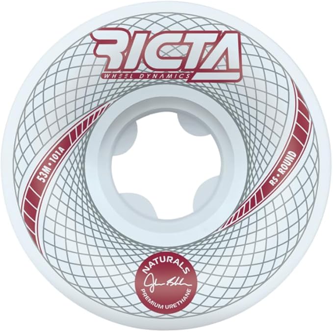 Ricta Skateboards > Wheels Ricta: Vortex Naturals, Shanahan 53mm 101A (White) 193172350919 1WRICSHAVOR53WW