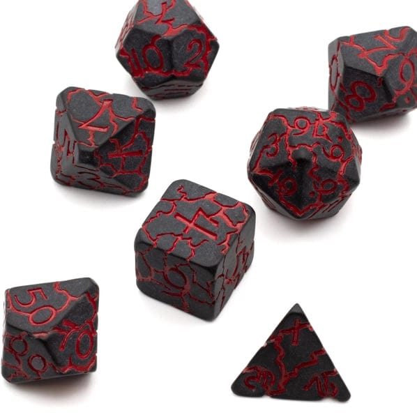 Riftgate Dice > Other Dice Riftgate - Black Cracked Slag Dice Set 18755836 AC0078