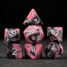 Riftgate Dice > Other Dice Riftgate: Black & Pink Swirl Dice Set 00079868 ACR-PINKBLACK