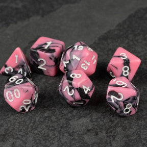 Riftgate Dice > Other Dice Riftgate: Black & Pink Swirl Dice Set 00079868 ACR-PINKBLACK