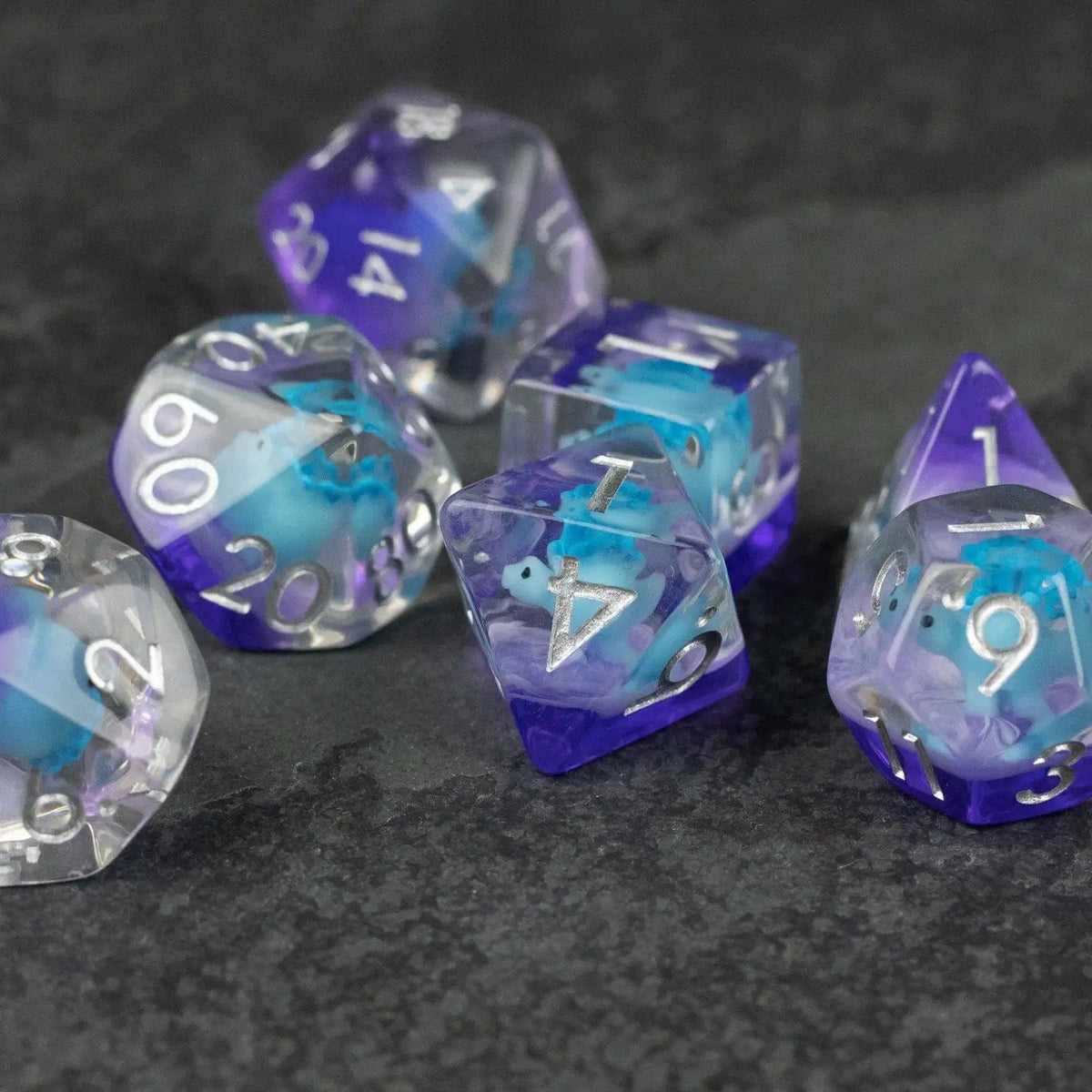 Riftgate Dice > Other Dice Riftgate- Blue Stegosaurus Dice Set 10890492 RE-STEG-BLUE