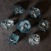 Riftgate Dice > Other Dice Riftgate: Dice Set - Black Koi & Steel Blue 33627644 RE-KOI-STEELBLUE