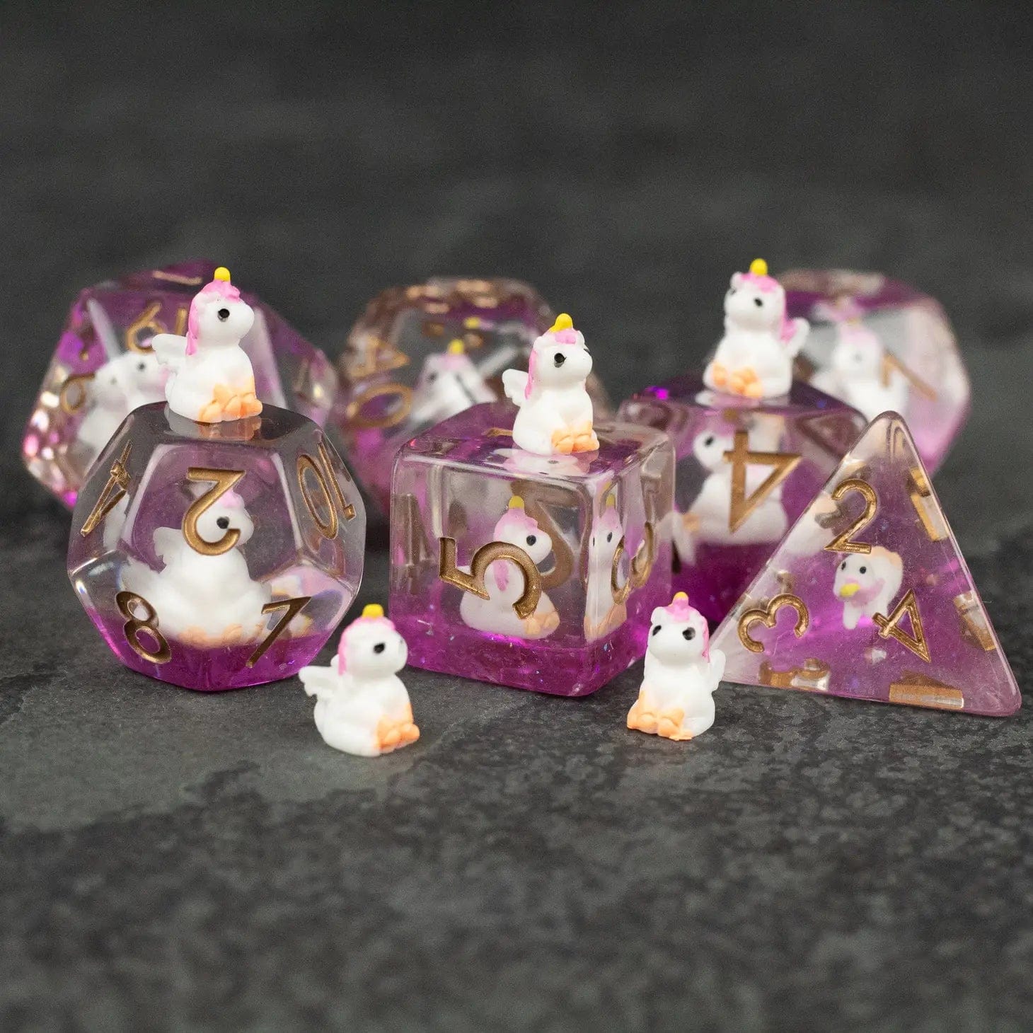 Riftgate Dice > Other Dice Riftgate: Dice Set - Pink Unicorn 14940924 RE-YS-UN01