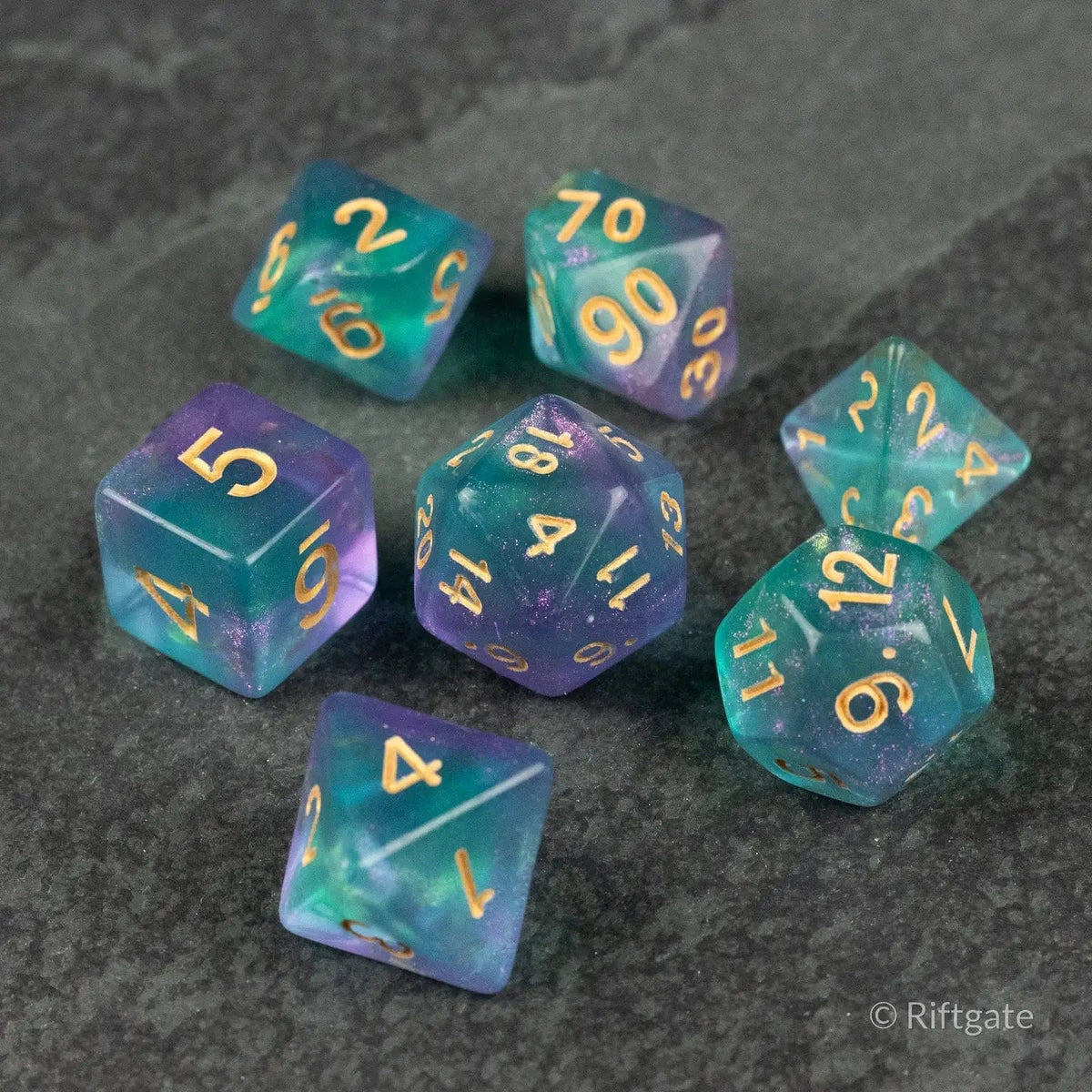 Riftgate Dice > Other Dice Riftgate- Faerie Glitter Dice Set 02657788 RE-UDX-AC-GL05