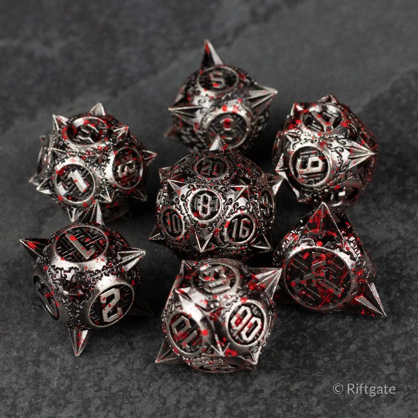 Riftgate Dice > Other Dice Riftgate: Metal Dice Set - Bloody Morning Star 39132668 MD-XM-XGM0135