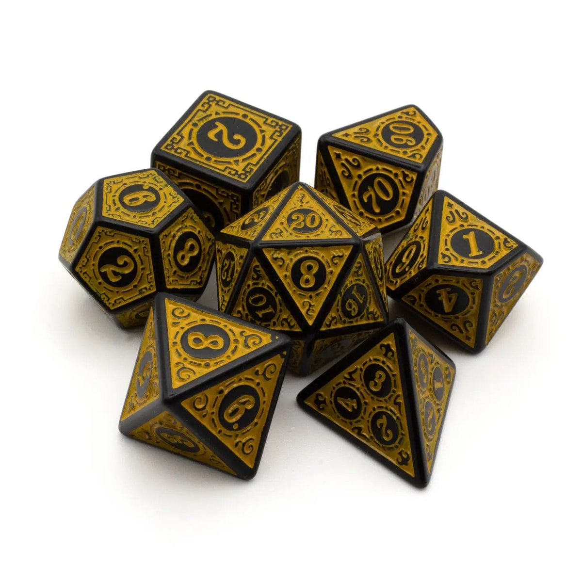 Riftgate Dice > Other Dice Riftgate- Yellow Runes Acrylic Dice Set 76148187 RE-UDX-AC-WL03