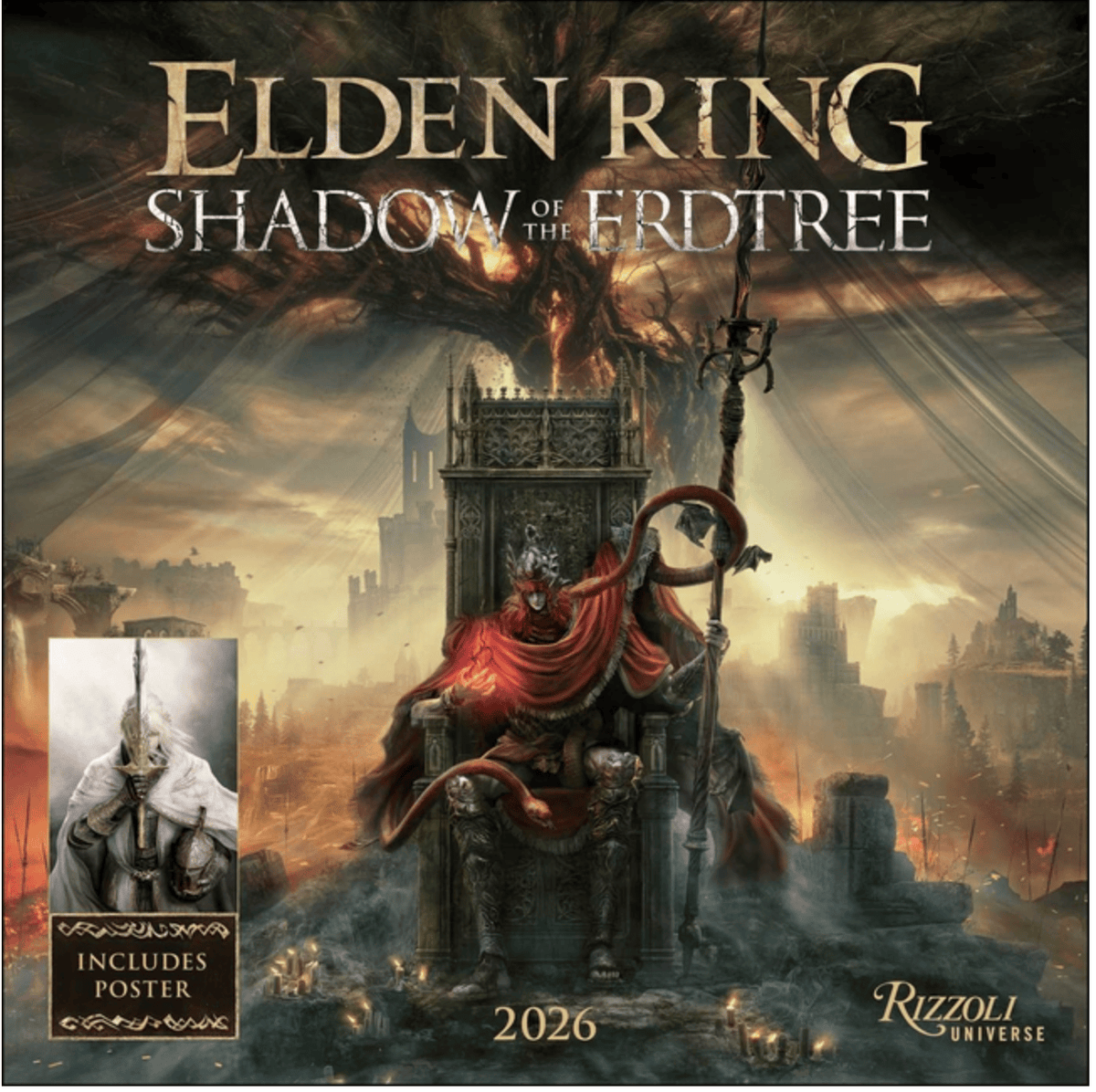 Rizzoli Stationery > Calendars 2026 Wall Calendar - Elden Ring: Shadow of the Erdtree (Includes Full-Color Poster) 9780789348357 ING-9780789348357
