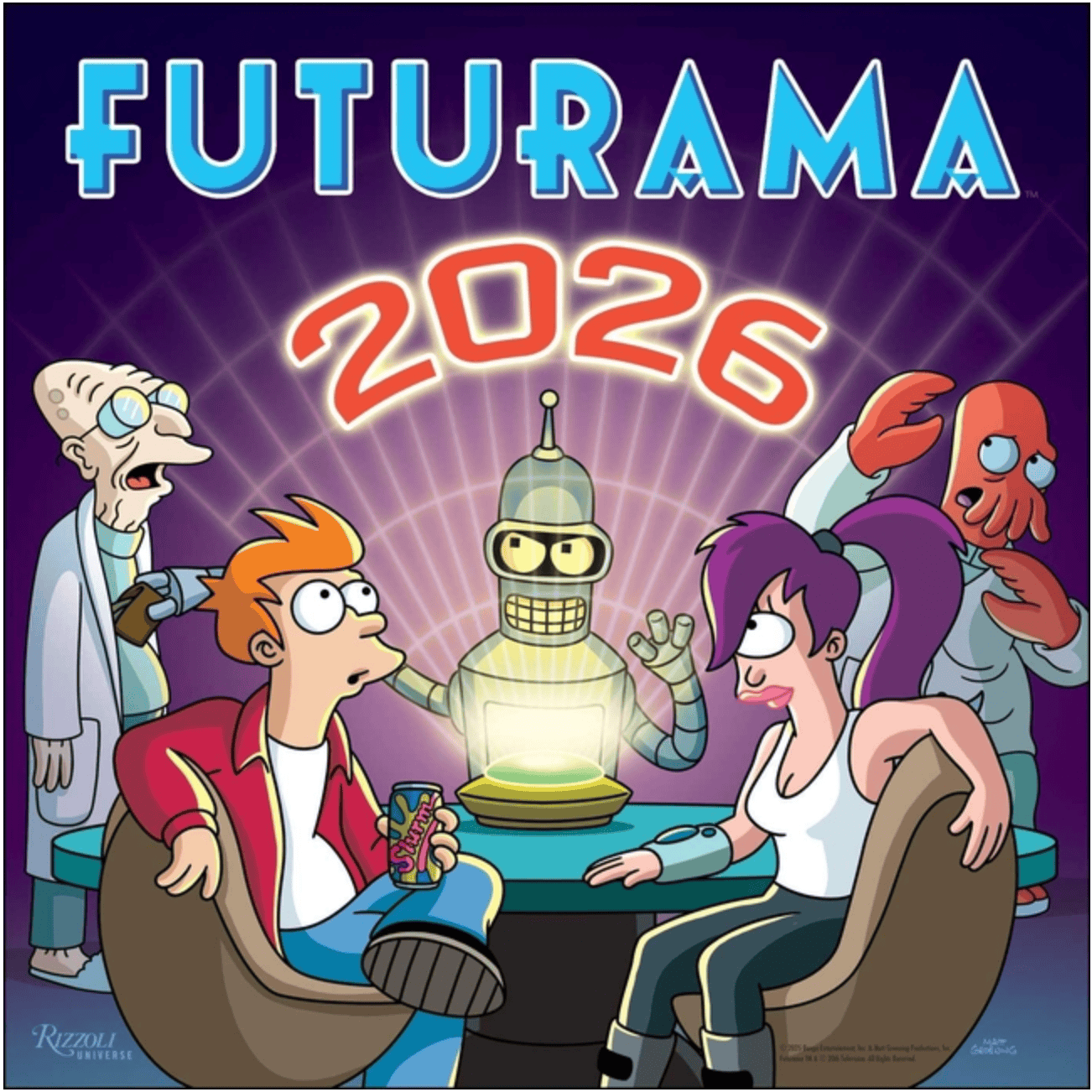 Rizzoli Stationery > Calendars 2026 Wall Calendar - Futurama 9780789348395 ING-9780789348395