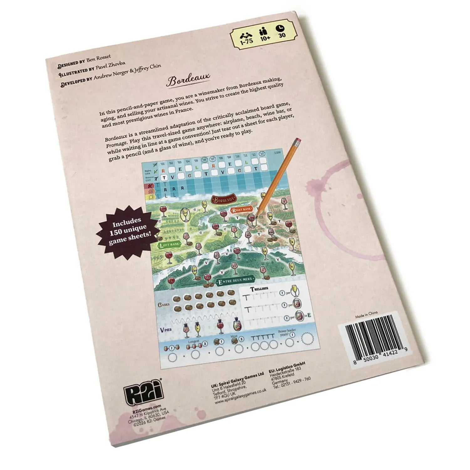 Road To Infamy Board Games Bordeaux 850030414229 GME-R2I-BO
