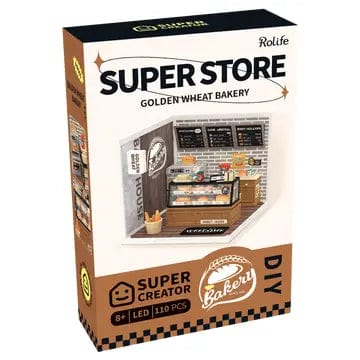 Robotime Model Kits > Other Model Kits Golden Wheat Bakery Rolife Diy Miniature House 6946785118988 DW005