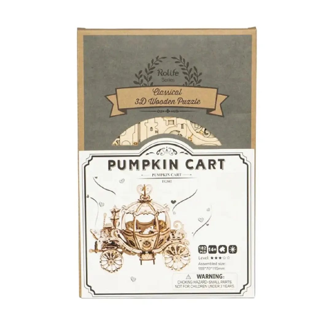 Robotime Model Kits > Other Model Kits Pumpkin Cart Robotime Wooden Puzzle 6946785110067 TG302