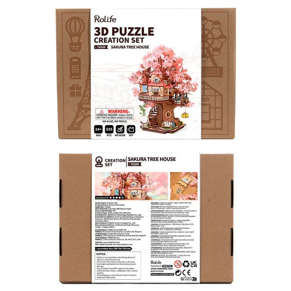 Robotime Model Kits > Other Model Kits Sakura Tree House 6946785124392 ROETGS04
