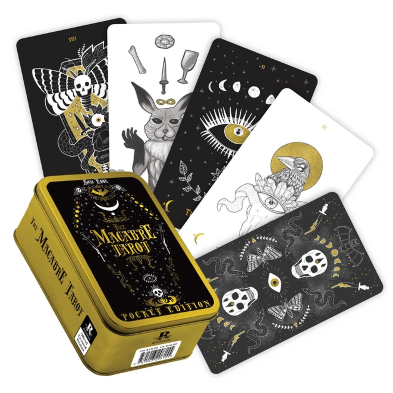 Rockpool Publishing Tarot Cards Macabre Tarot Pocket Tin Edition 9781923208155 ING-9781923208155