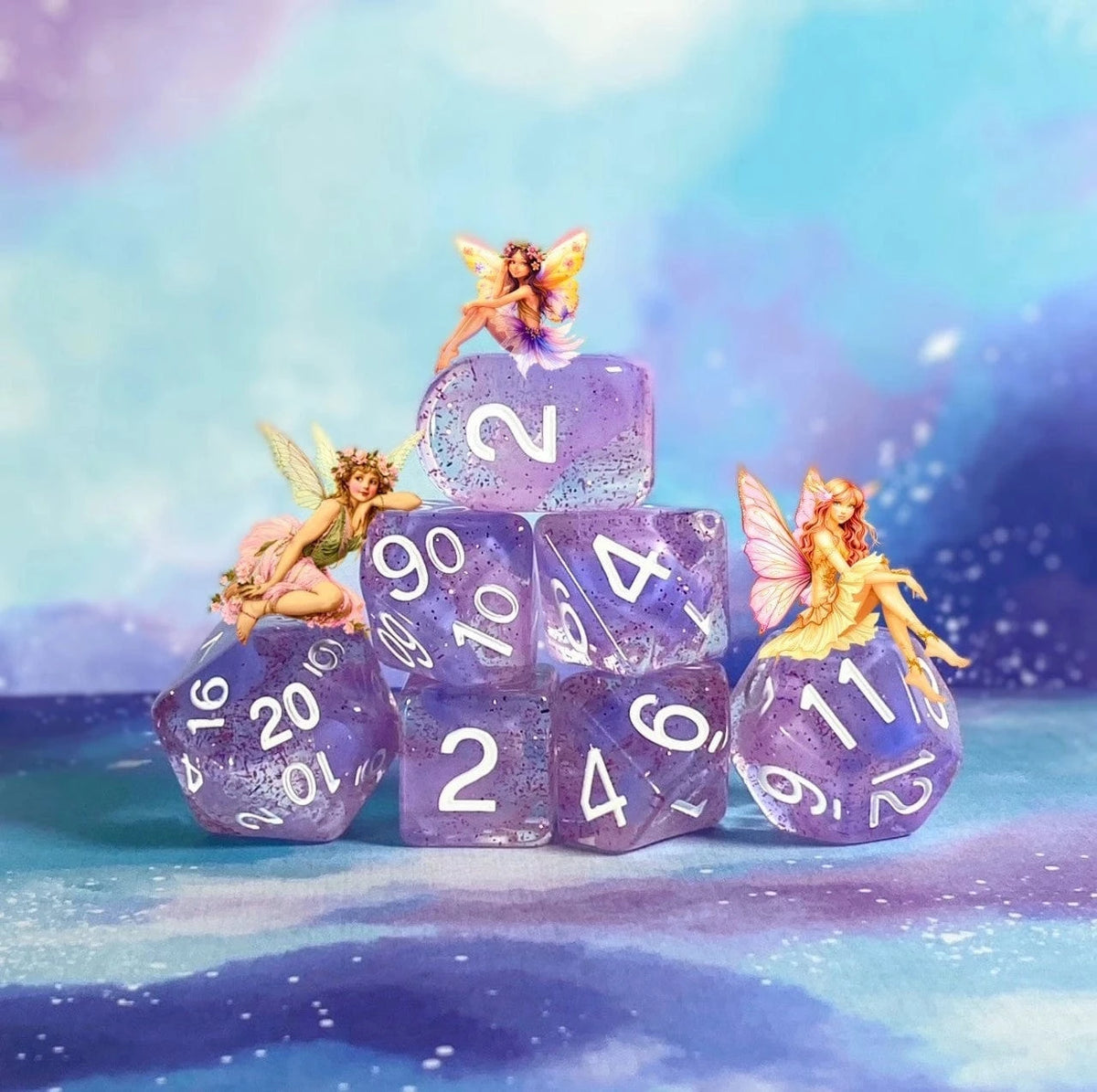 Role 4 Initiative Dice > Role 4 Initiative Role 4 Initiative: 18mm Dice Set - Tricksy Pixie w/ Symbol Dice (12d6 Pips) 642896814592 50549-12P-S