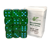 Role 4 Initiative Dice > Role 4 Initiative Role 4 Initiative: Dice Set - Translucent Dark Green w/ Lt Blue (12d6) 642896838437 R4I 50112-12P
