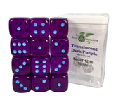 Role 4 Initiative Dice > Role 4 Initiative Role 4 Initiative: Dice Set - Translucent Dark Purple w/ Lt Blue (12d6) 642896838468 R4I 50115-12P