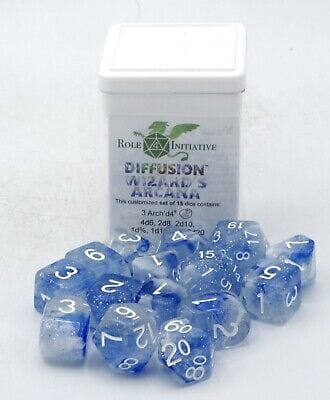 Role 4 Initiative: Polyhedral Dice 15ct - Diffusion Wizards Arcana