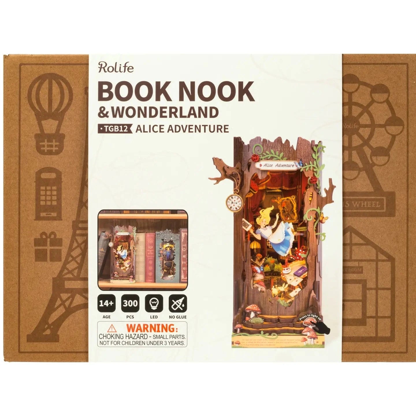 Rolife Model Kits > Other Model Kits Fall Into Wonder Book Nook 810101582059 TGB12