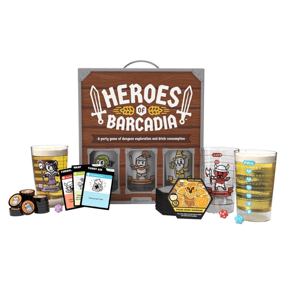 Rollacrit Corp Board Games Heroes of Barcadia 850036587132 RACHOBADDBGRE