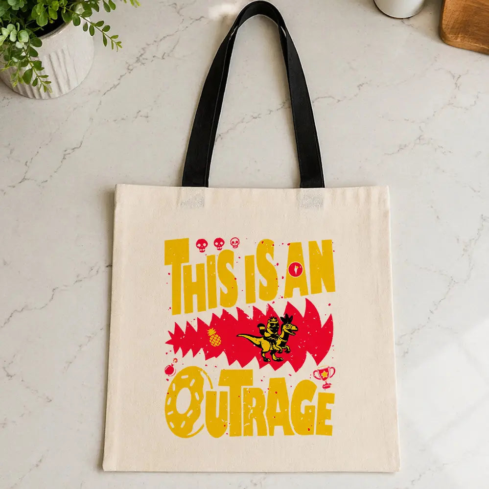 Roxy Moon Apparel > Bags This Is An Outrage Dungeon Crawler Carl Tote Bag 31867900