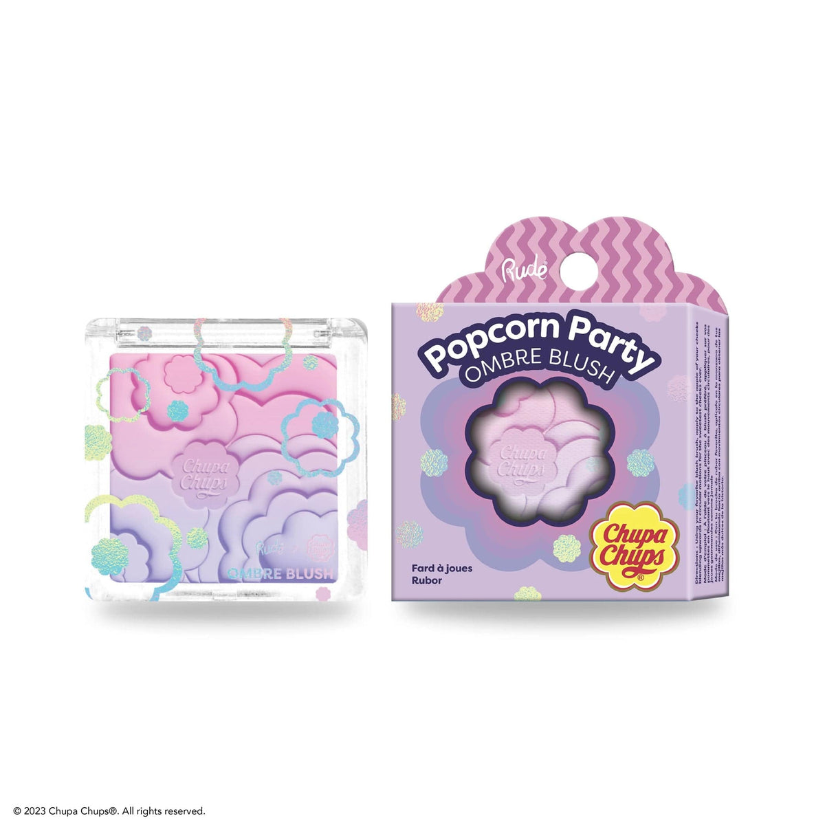 Rude Cosmetics Cosmetics > Blush Rude Cosmetics - Chupa Chups Popcorn Party Ombre Blush - Champagne Grape 810079384075 38407
