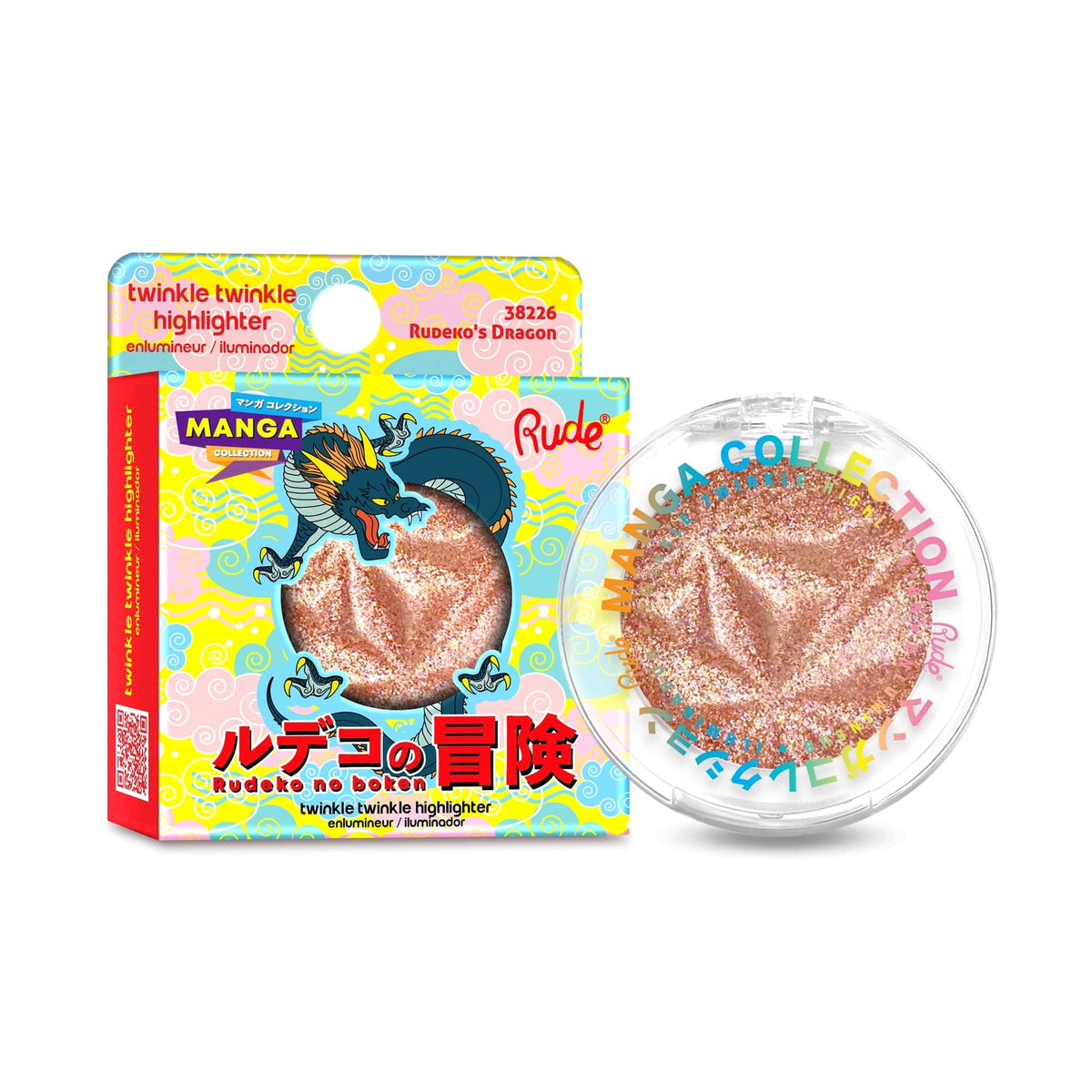Rude Cosmetics Cosmetics > Highlighter Rude Cosmetics - Twinkle Twinkle Highlighter - Rudeko's Dragon (Manga Collection) 810079382262 38226