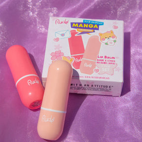 Rude Cosmetics Cosmetics > Lip Balm Watermelon Kiss / Peach Kiss Rude Cosmetics: Manga Collection - Lip Balm Duo 810079387045 38704