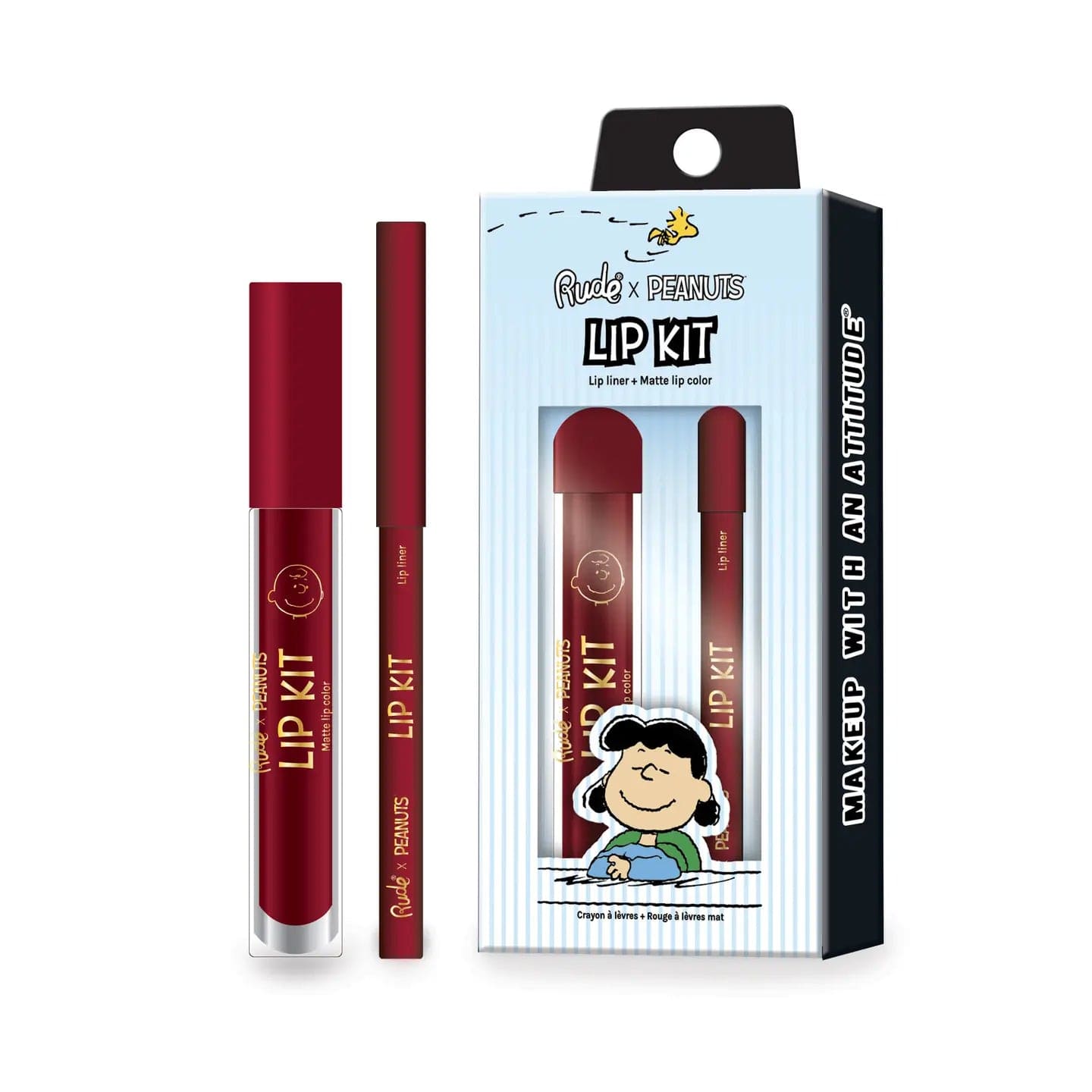 Rude Cosmetics Cosmetics > Lip Kit You Blockhead Peanuts Lip Kit - Lip Liner + Matte Lip Color 92202236 38481