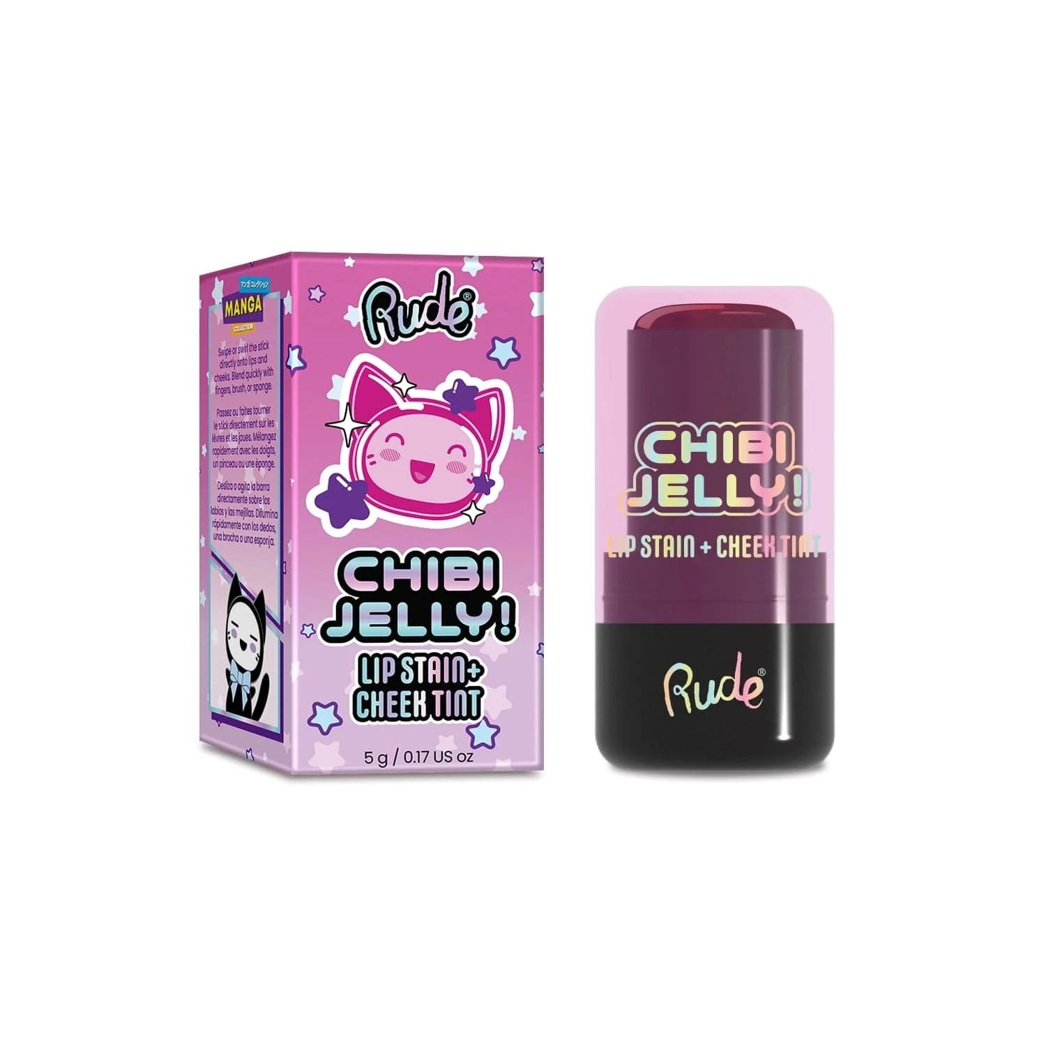 Rude Cosmetics Cosmetics > Lips Koneko Rude Cosmetics: Lip Stain & Cheek Tint - Chibi Jelly! 810079387489 38748