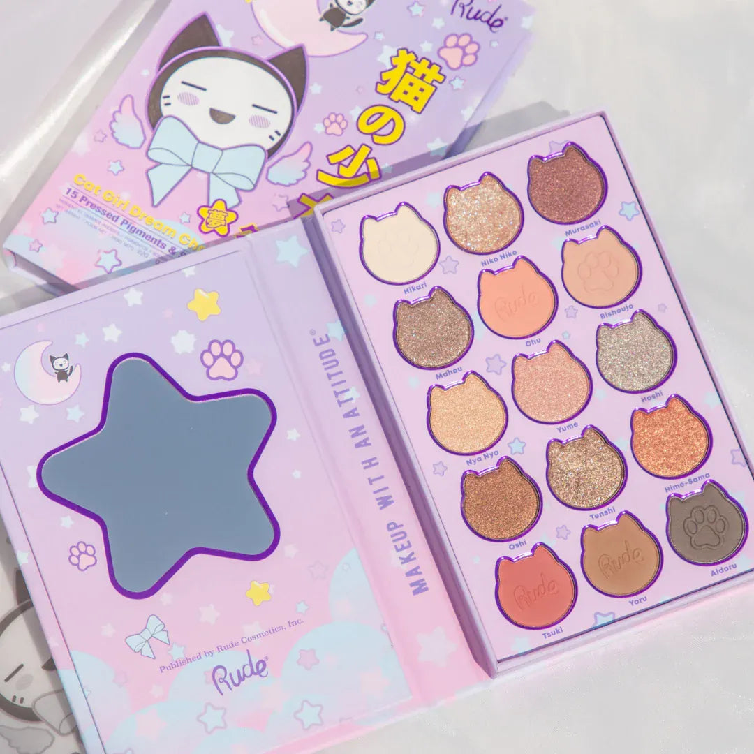Rude Cosmetics Cosmetics > Palettes Rude Cosmetics: Chibi Manga Collection - Cat Girl Dream Chronicles 810079387083 38708