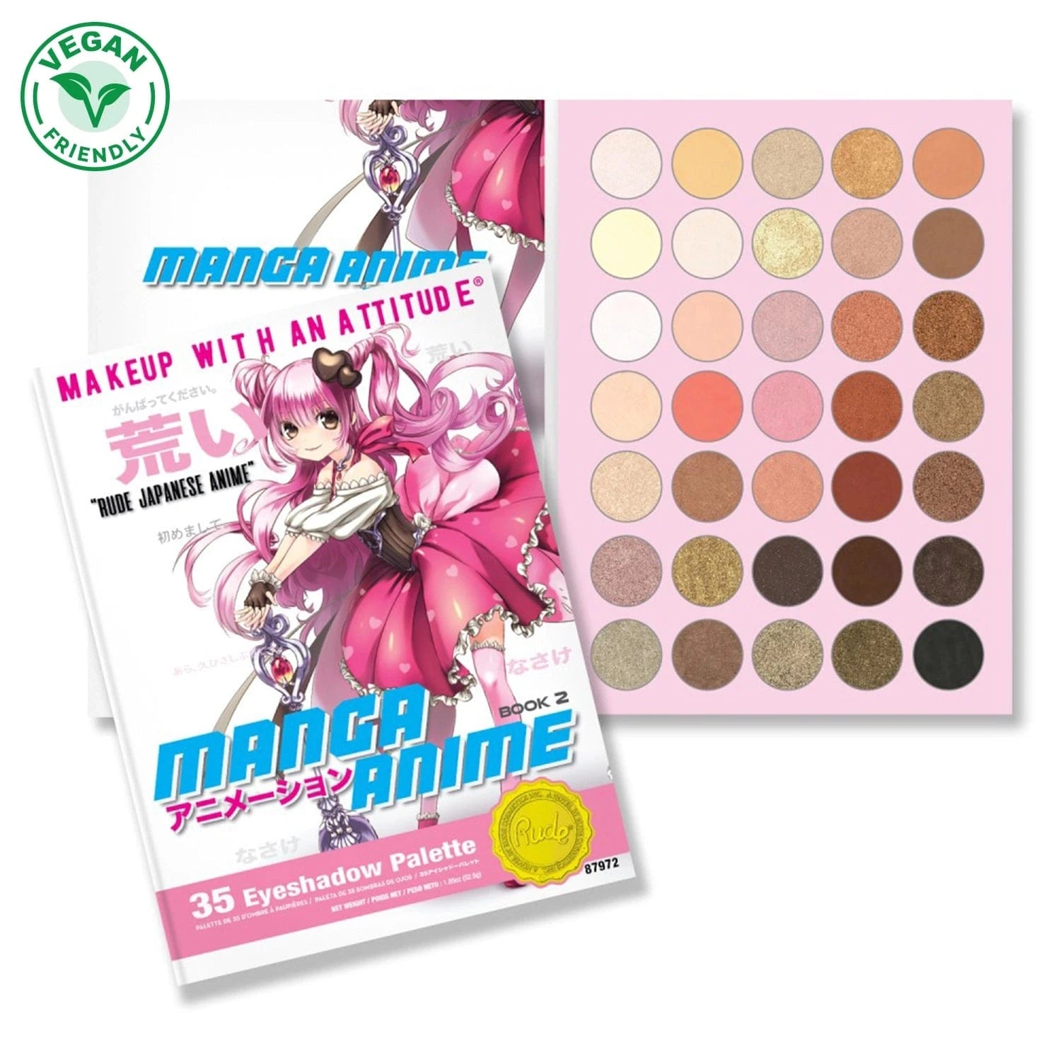 Rude Cosmetics Cosmetics > Palettes Rude Cosmetics: Manga Anime Eyeshadow Palette - Book 2 602989879723 87972